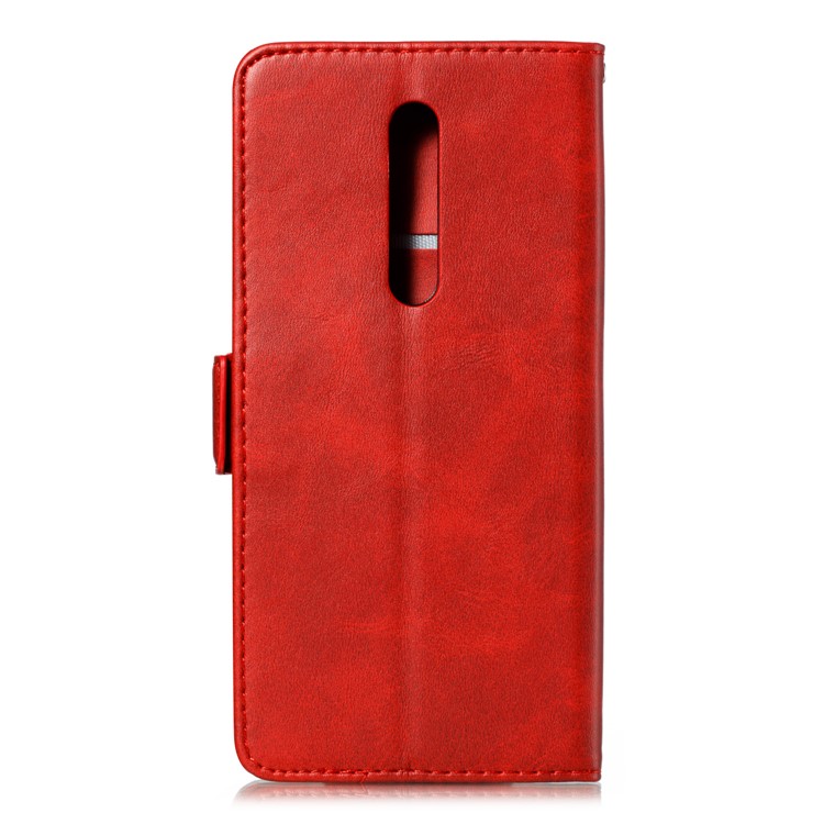 PU Leather Wallet Stand Flip Phone Case Cover for Xiaomi Redmi K20/K20 Pro/Mi 9T - Red-3
