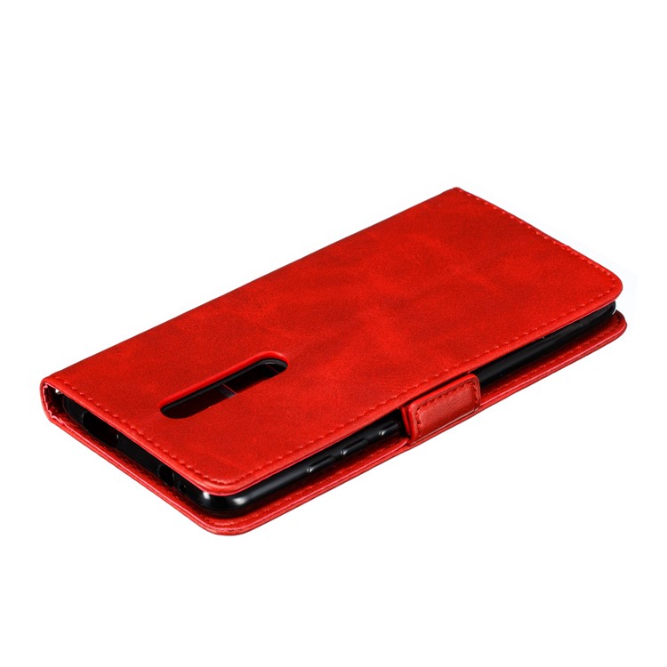 PU Leather Wallet Stand Flip Phone Case Cover for Xiaomi Redmi K20/K20 Pro/Mi 9T - Red-9