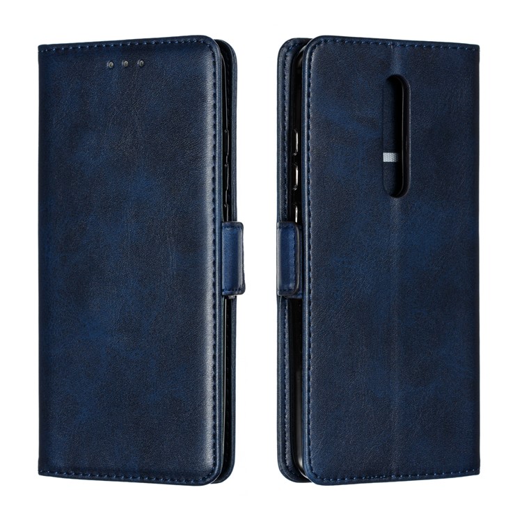PU Leather Wallet Stand Flip Phone Case Cover for Xiaomi Redmi K20/K20 Pro/Mi 9T - Blue-4