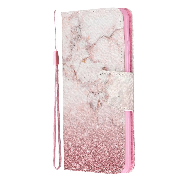 Pattern Printing Leather Wallet Phone Case with Stand for Xiaomi Redmi K20 / Mi 9T / K20 Pro / Mi 9T Pro - Shiny Pink Marble-4