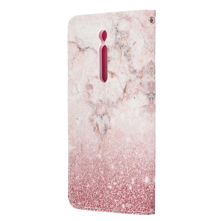 Pattern Printing Leather Wallet Phone Case with Stand for Xiaomi Redmi K20 / Mi 9T / K20 Pro / Mi 9T Pro - Shiny Pink Marble-5