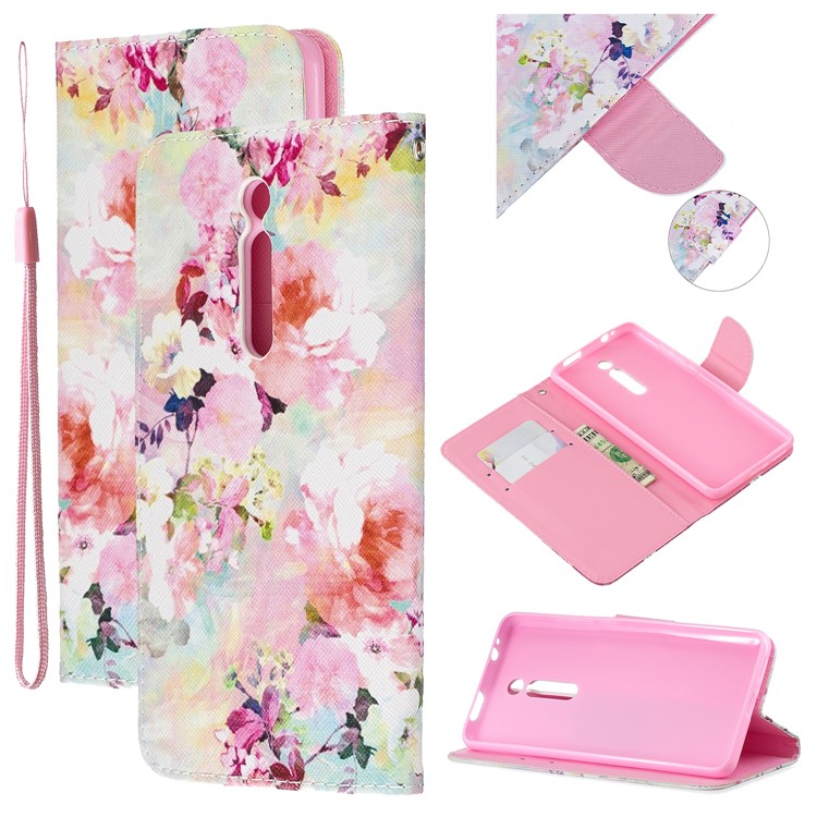 Pattern Printing Leather Wallet Phone Case with Stand for Xiaomi Redmi K20 / Mi 9T / K20 Pro / Mi 9T Pro - Colorful Painting-1