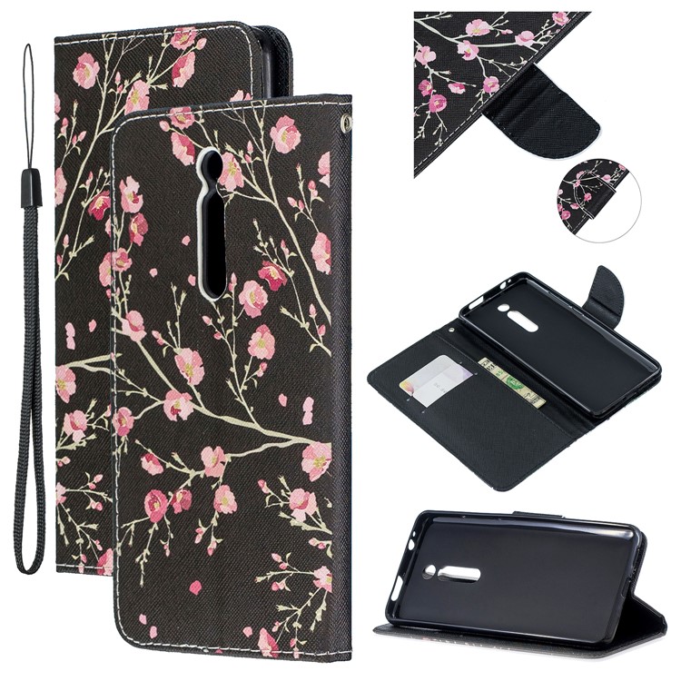 Pattern Printing Leather Wallet Phone Case with Stand for Xiaomi Redmi K20 / Mi 9T / K20 Pro / Mi 9T Pro - Beautiful Flowers-1