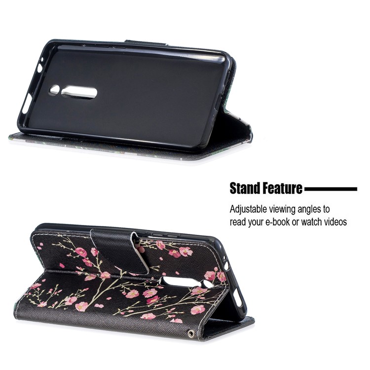 Pattern Printing Leather Wallet Phone Case with Stand for Xiaomi Redmi K20 / Mi 9T / K20 Pro / Mi 9T Pro - Beautiful Flowers-2