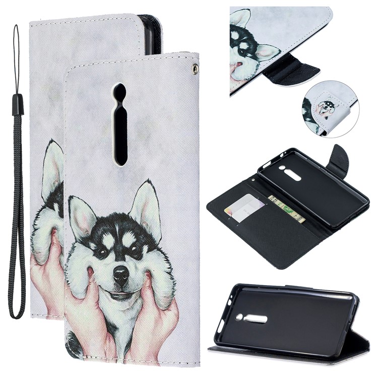 Pattern Printing Leather Wallet Phone Case with Stand for Xiaomi Redmi K20 / Mi 9T / K20 Pro / Mi 9T Pro - Dog-1