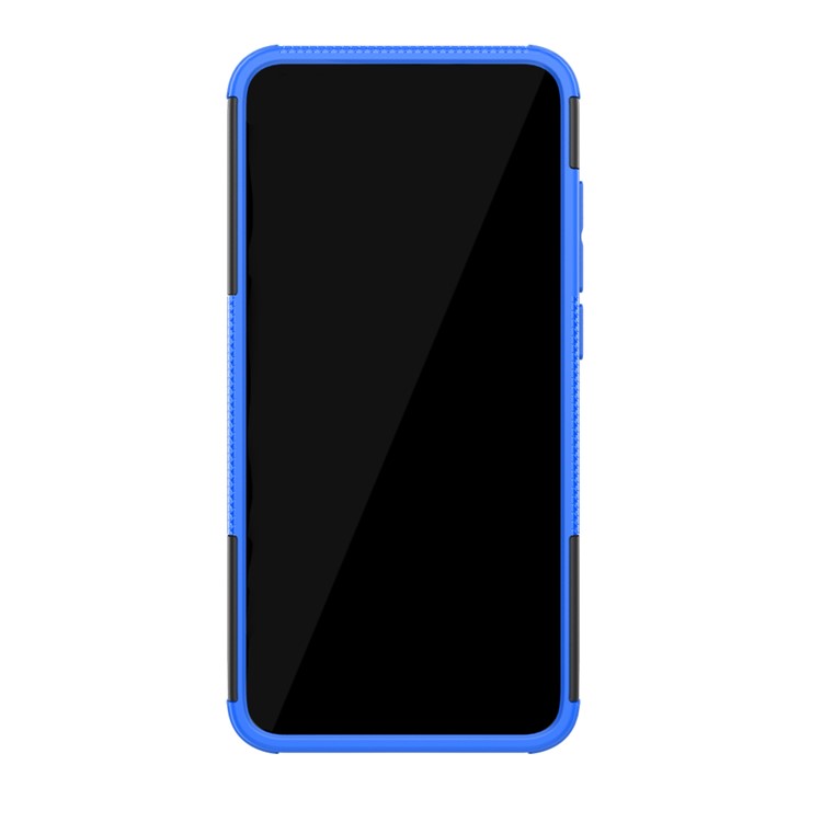 Anti-slip PC + TPU Combo Case with Kickstand for Xiaomi Redmi 7A - Blue-4