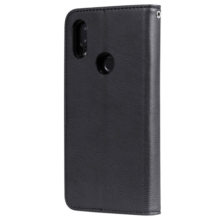 Magnetic Detachable 2-in-1 Leather Wallet Case for Xiaomi Redmi 7 / Redmi Y3 - Black-3