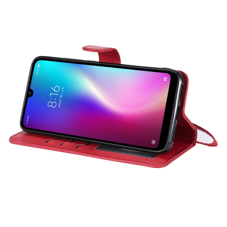 Magnetic Detachable 2-in-1 Leather Wallet Case for Xiaomi Redmi 7 / Redmi Y3 - Red-5