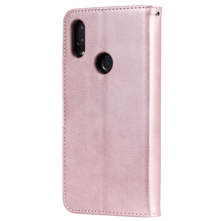 Magnetic Detachable 2-in-1 Leather Wallet Case for Xiaomi Redmi 7 / Redmi Y3 - Rose Gold-3