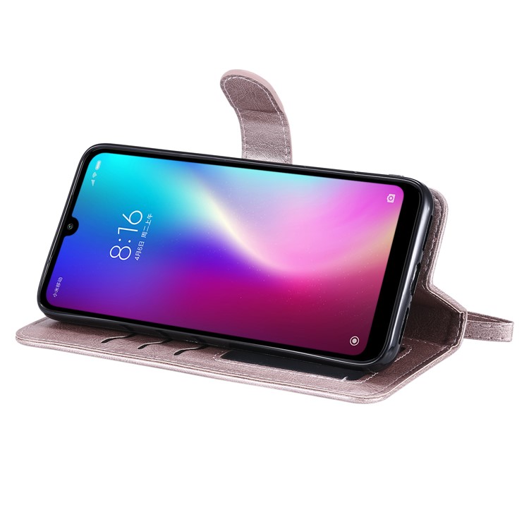 Magnetic Detachable 2-in-1 Leather Wallet Case for Xiaomi Redmi 7 / Redmi Y3 - Rose Gold-5