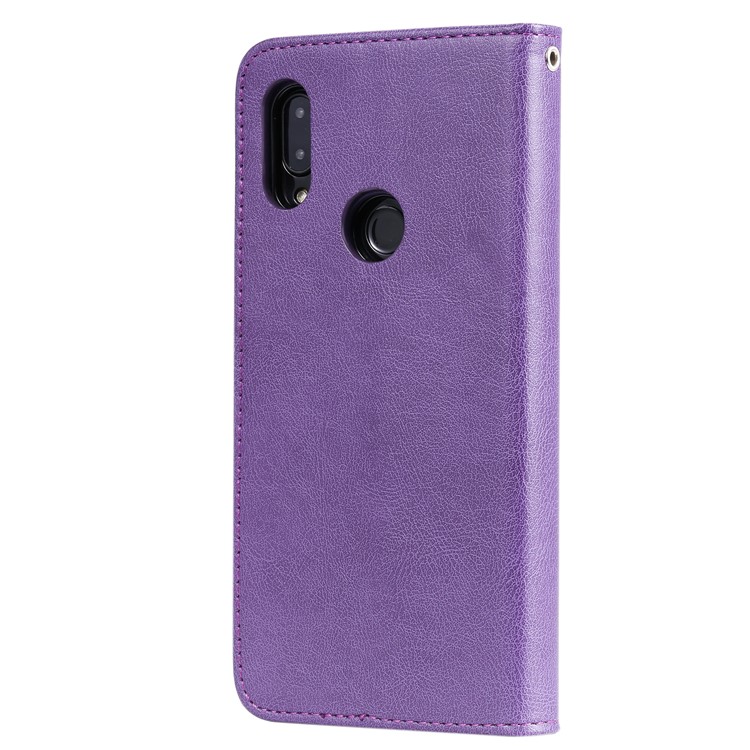 Magnetic Detachable 2-in-1 Leather Wallet Case for Xiaomi Redmi 7 / Redmi Y3 - Purple-3