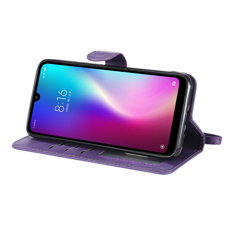 Magnetic Detachable 2-in-1 Leather Wallet Case for Xiaomi Redmi 7 / Redmi Y3 - Purple-5