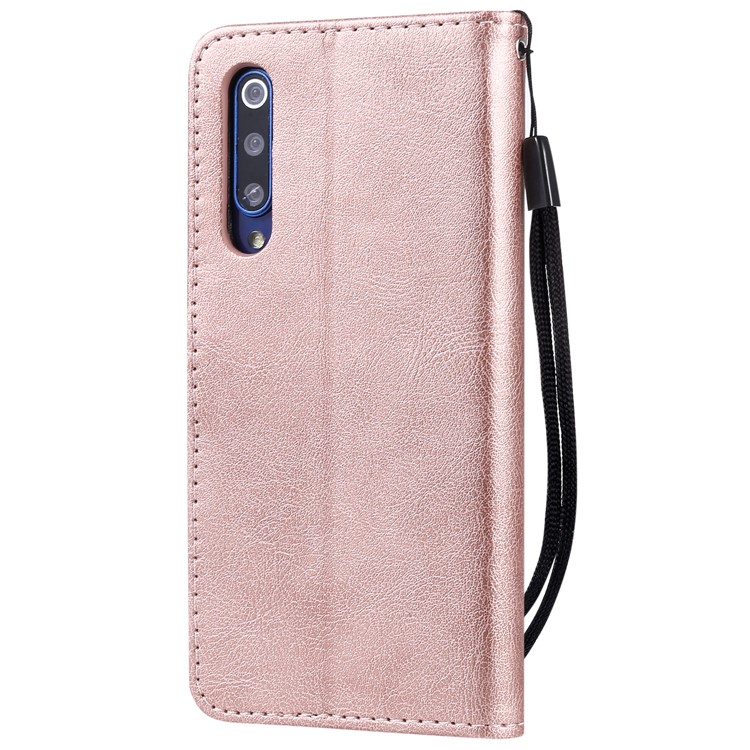 Wallet Leather Stand Case for Xiaomi Mi 9 SE - Rose Gold-3