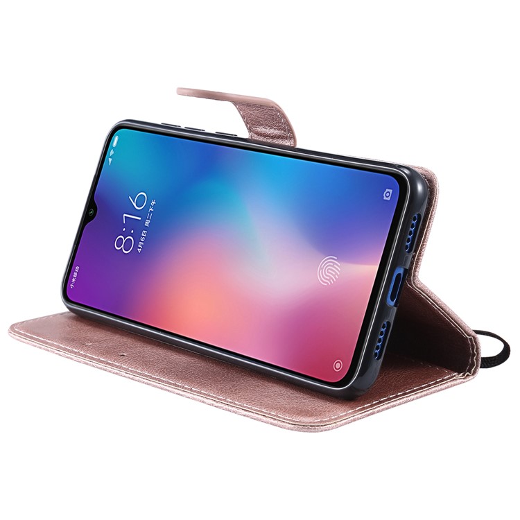 Wallet Leather Stand Case for Xiaomi Mi 9 SE - Rose Gold-7