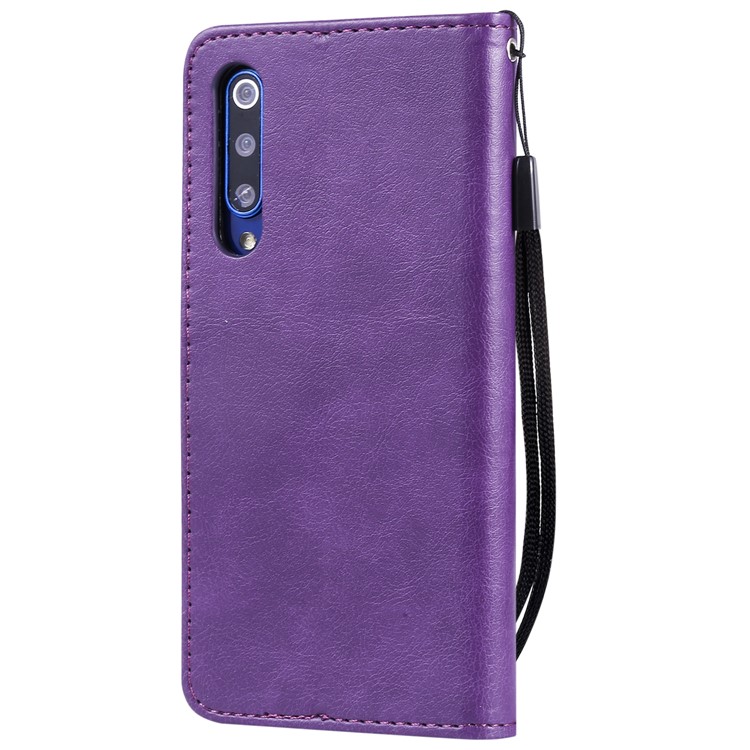 Wallet Leather Stand Case for Xiaomi Mi 9 SE - Purple-3