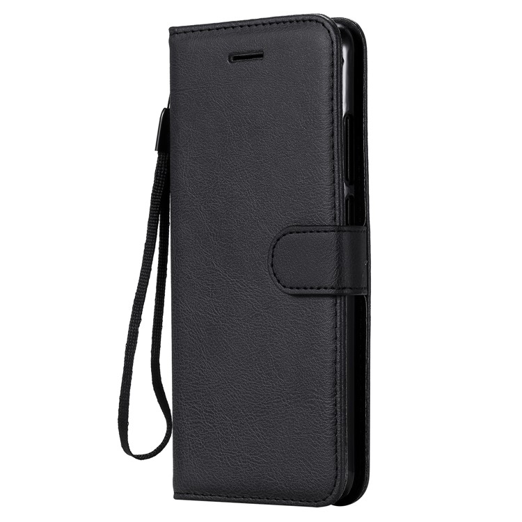 Solid Color Wallet Stand Leather Case for Xiaomi Redmi K20/K20 Pro - Black-2