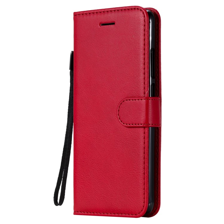 Solid Color Wallet Stand Leather Case for Xiaomi Redmi K20/K20 Pro - Red-2