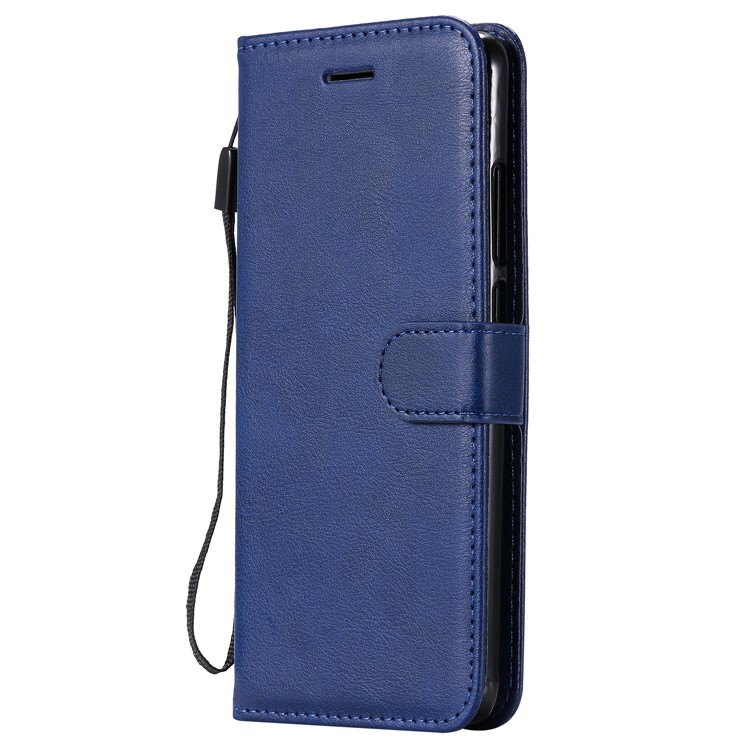 Solid Color Wallet Stand Leather Case for Xiaomi Redmi K20/K20 Pro - Blue-2