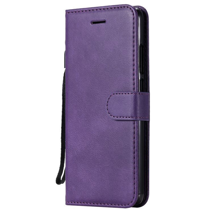 Solid Color Wallet Stand Leather Case for Xiaomi Redmi K20/K20 Pro - Purple-2