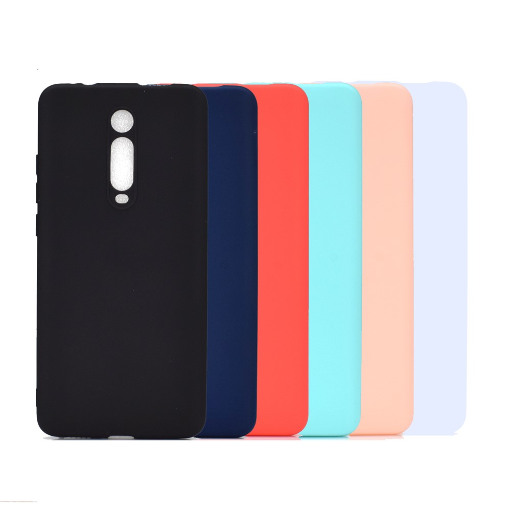 Custodia TPU Glassata Morbida a Colore Solido Per Xiaomi Redmi K20 / Mi 9t / K20 Pro / Mi 9t Pro - Nero