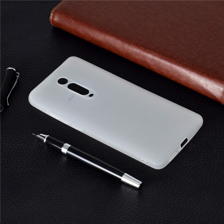 Color Sólido Soft Frosted TPU Case Para Xiaomi Redmi K20 / Mi 9t / K20 Pro / Mi 9t Pro - Blanco