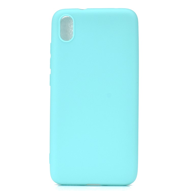 Color de Color Sólido Case TPU de Esmalte Suave Para Xiaomi Redmi 7a - Bebe Azul