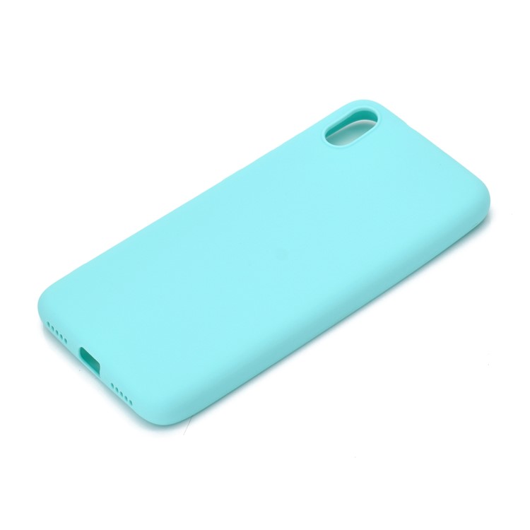 Color de Color Sólido Case TPU de Esmalte Suave Para Xiaomi Redmi 7a - Bebe Azul