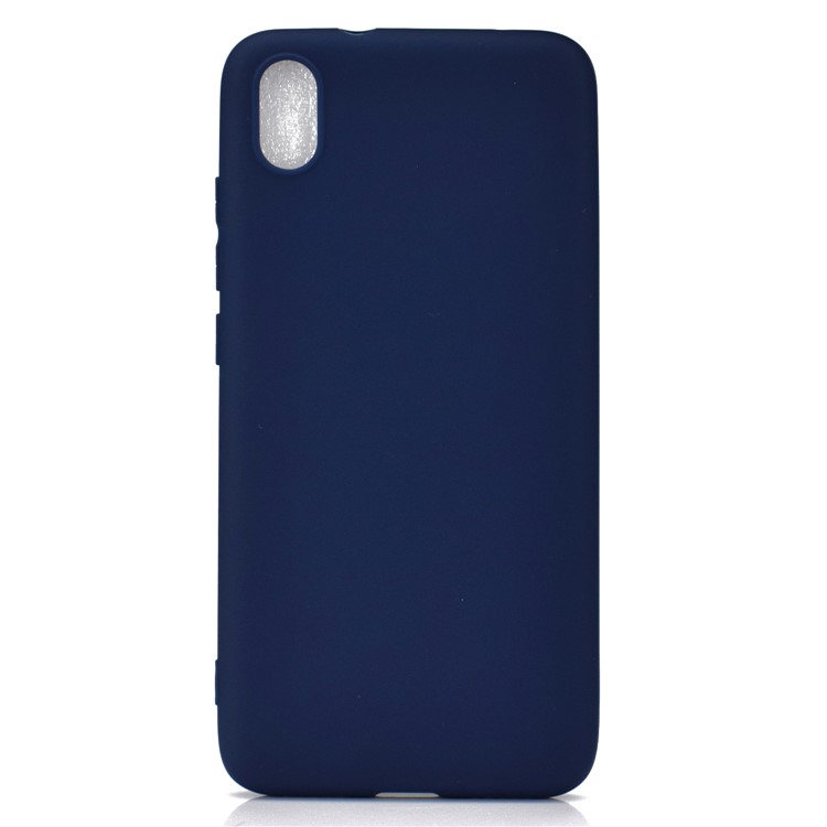 Solid Color Soft Frosted TPU Case for Xiaomi Redmi 7A - Dark Blue-2