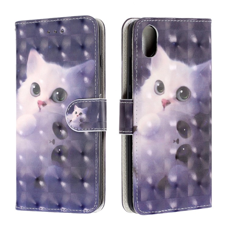 3D Printing Style Leather Mobile Phone Case Cover for Xiaomi Redmi 7A - Cat-2