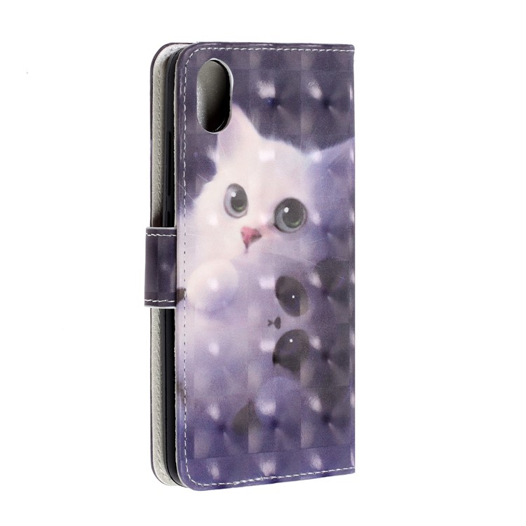 3D Printing Style Leather Mobile Phone Case Cover for Xiaomi Redmi 7A - Cat-4