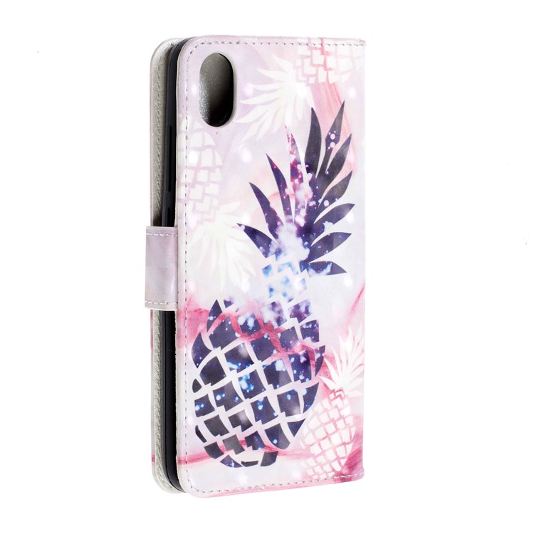 3D Printing Style Leather Mobile Phone Case Cover for Xiaomi Redmi 7A - Pineapple-4