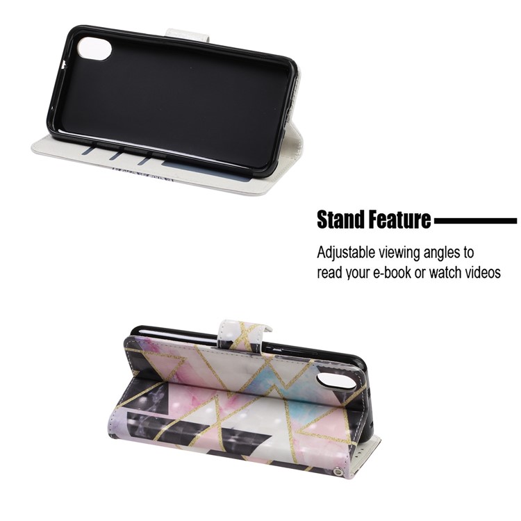3D Printing Style Leather Mobile Phone Case Cover for Xiaomi Redmi 7A - Geometric Figure-7