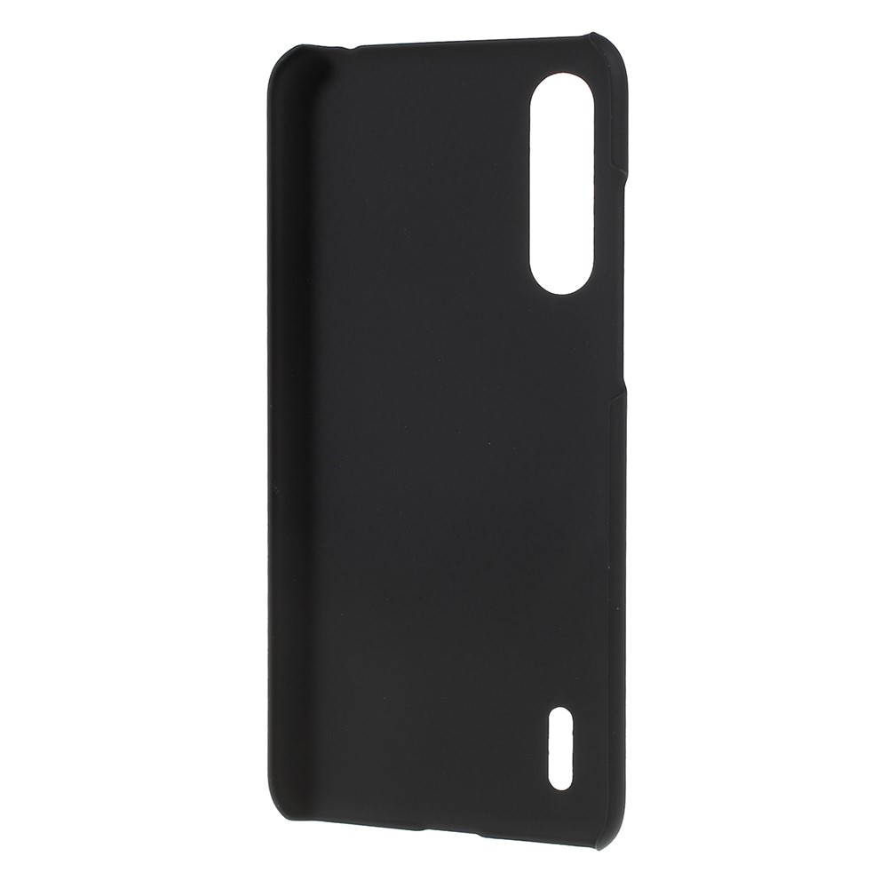 Couvercle de Boîtier en Plastique en Plastique Caoutchouté Pour Xiaomi Mi 9 Lite / Mi CC9 / mi CC9 Meitu Edition - le Noir