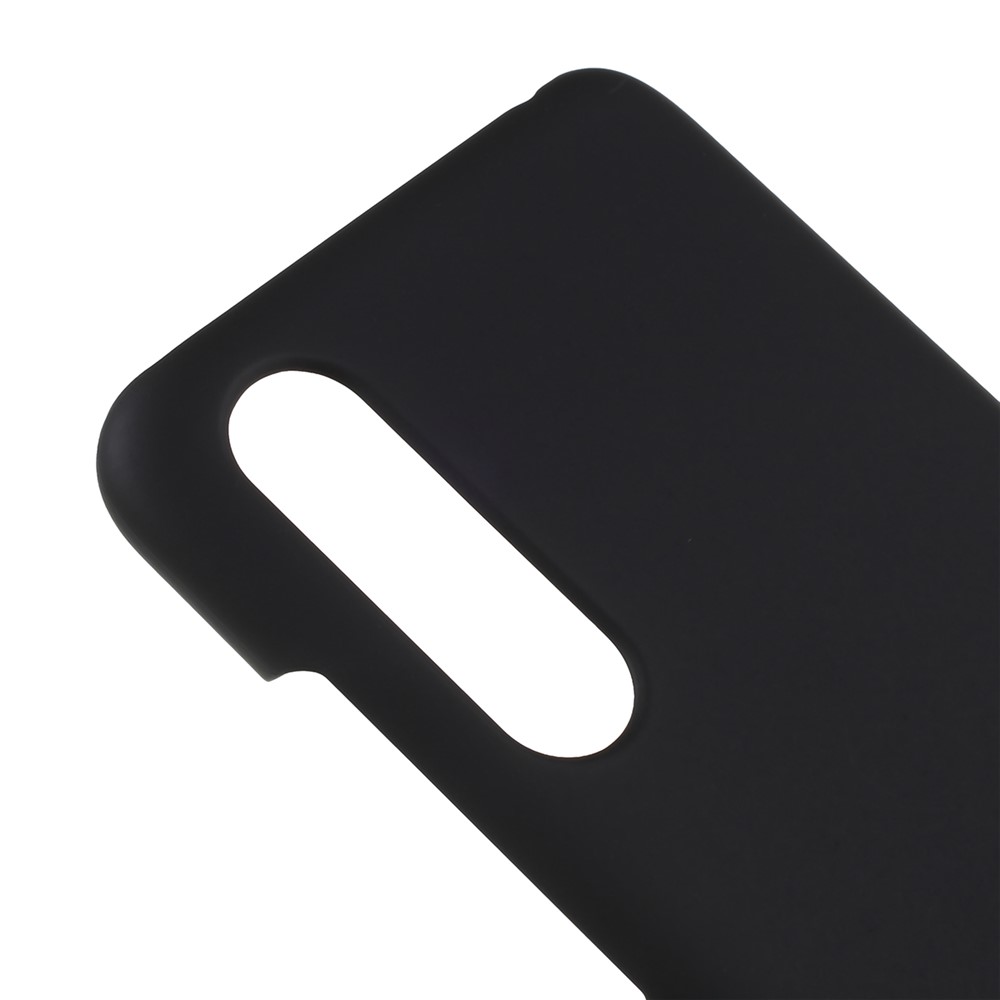 Cubierta de Caja de Teléfono Duro de Plástico de Goma Para Xiaomi Mi 9 Lite/ Mi CC9/ Mi CC9 Meitu Edition - Negro