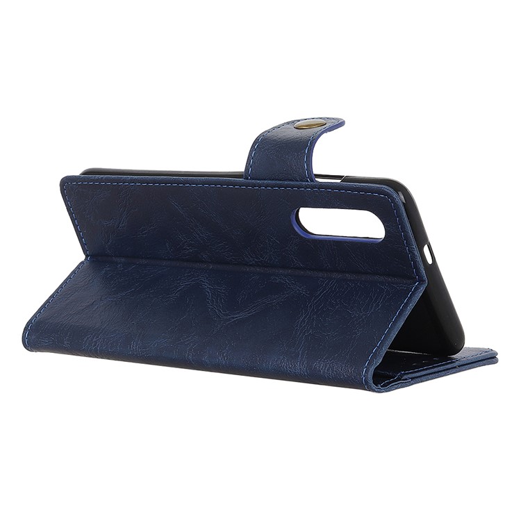 S Shape Crazy Horse Wallet Leather Case with Stand Protective Phone Case for Xiaomi Mi CC9e / Mi A3 - Black-6