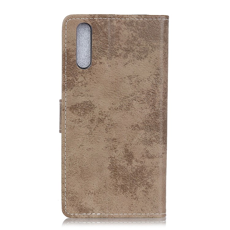 Vintage Pattern PU Leather Flip Phone Shell Case for Xiaomi Mi CC9e/Mi A3 - Khaki-10