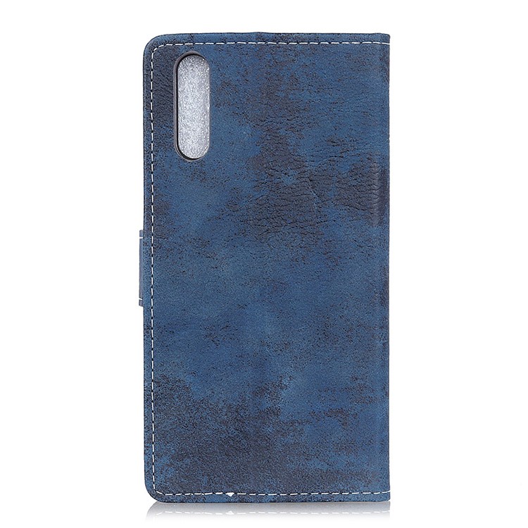 Vintage Pattern PU Leather Flip Phone Shell Case for Xiaomi Mi CC9e/Mi A3 - Dark Blue-3