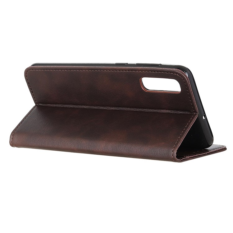 Wallet Leather Stand Phone Casing for Xiaomi Mi CC9e/Mi A3 - Coffee-4