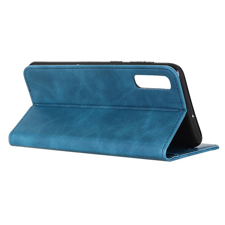 Wallet Leather Stand Phone Casing for Xiaomi Mi CC9e/Mi A3 - Blue-4