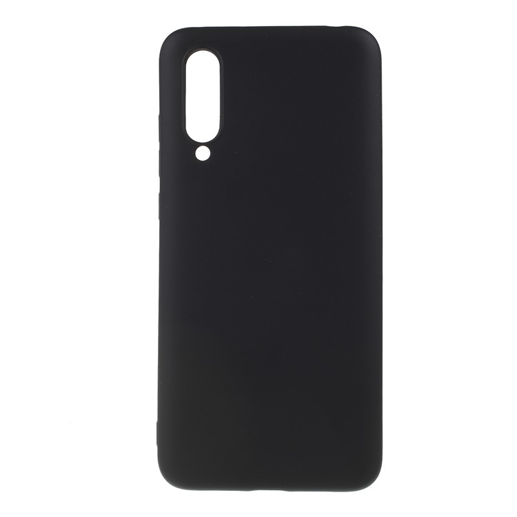 All Wrapped Liquid Silicone Phone Casing for Xiaomi Mi CC9 / CC9 Meitu Edition - Black-1