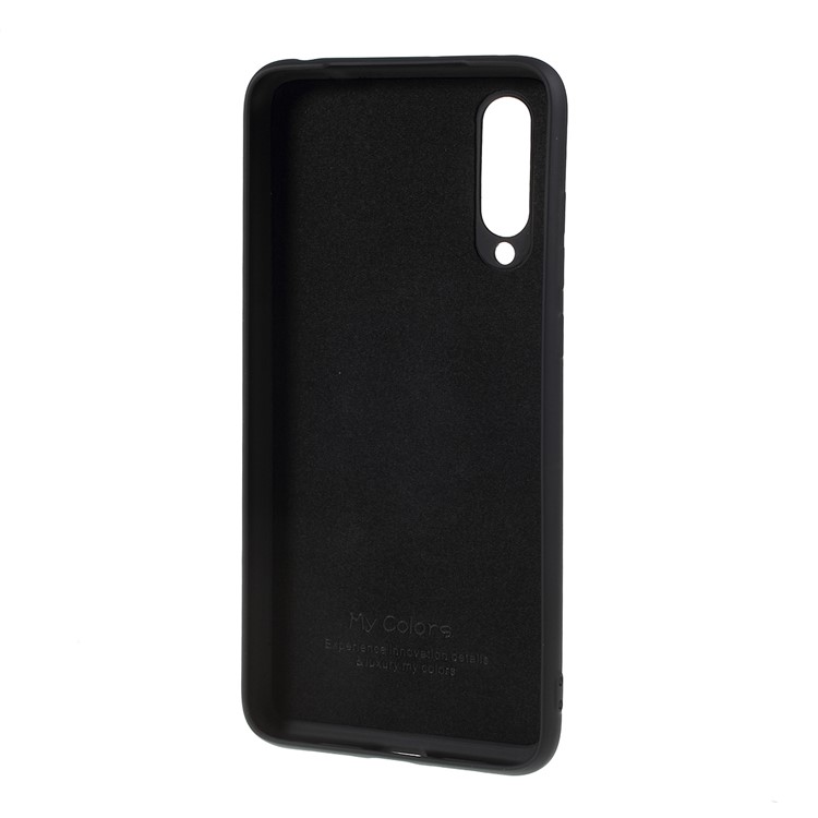 All Wrapped Liquid Silicone Phone Casing for Xiaomi Mi 9 Lite/ Mi CC9/ Mi CC9 Meitu Edition - Black-3