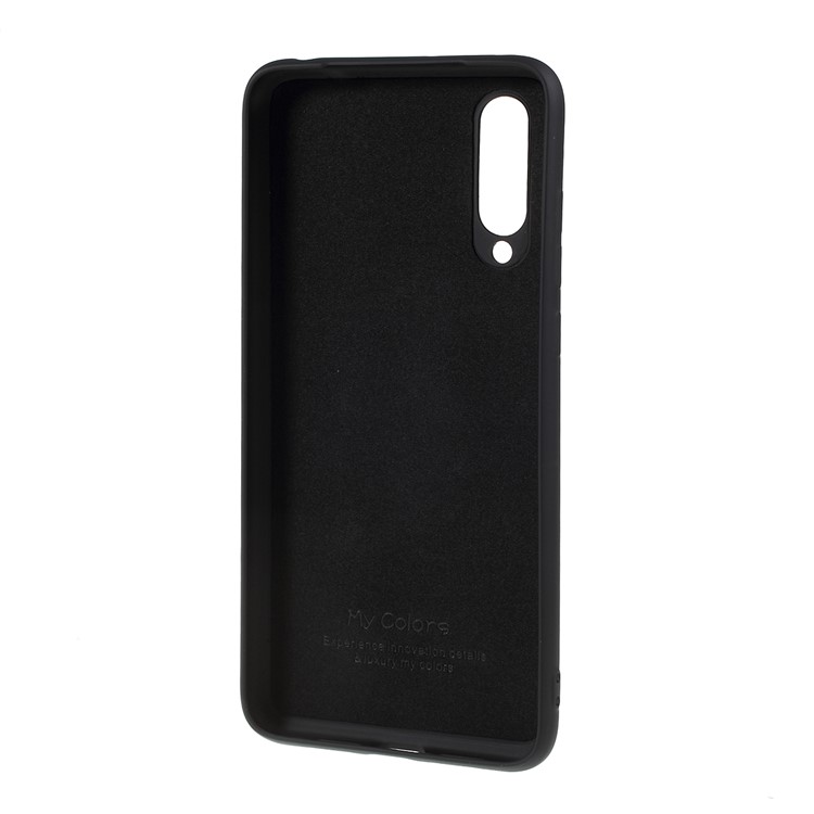 All Wrapped Liquid Silicone Phone Casing for Xiaomi Mi CC9 / CC9 Meitu Edition - Black-3