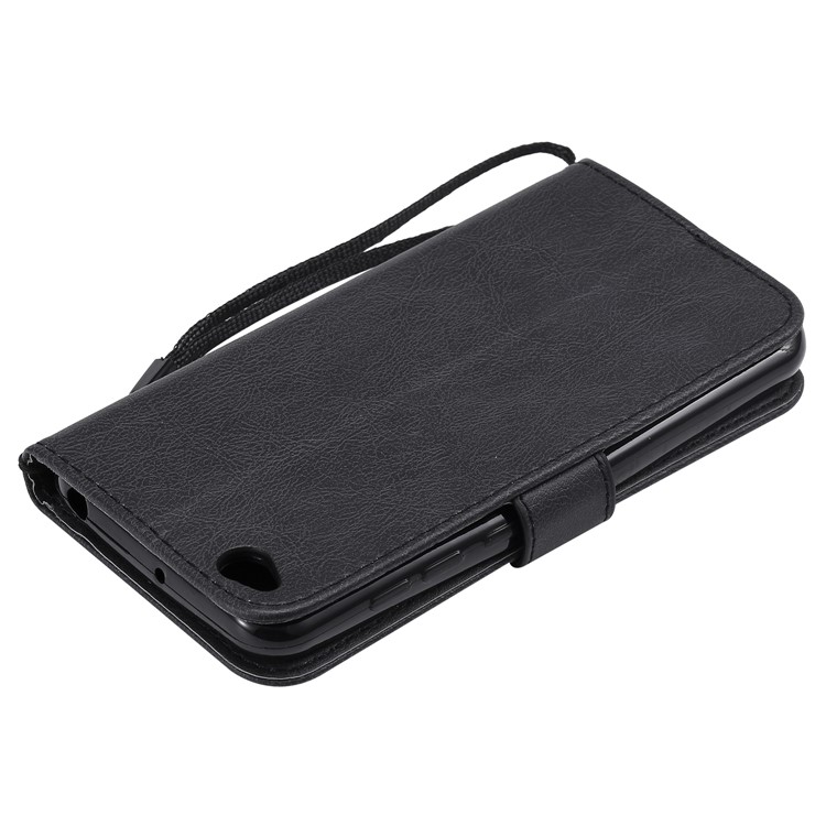 Leather Stand Case with Card Slots for Xiaomi Redmi Go - Black-10