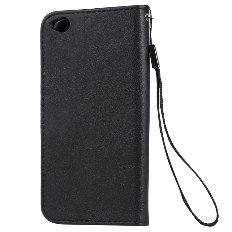 Leather Stand Case with Card Slots for Xiaomi Redmi Go - Black-3