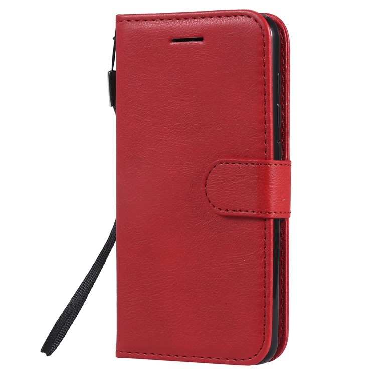 Leather Stand Case with Card Slots for Xiaomi Redmi Go - Red-2