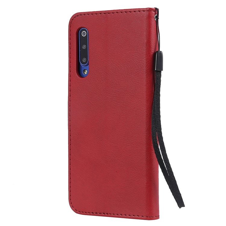 Wallet Leather Phone Case for Xiaomi Mi 9 - Red-3