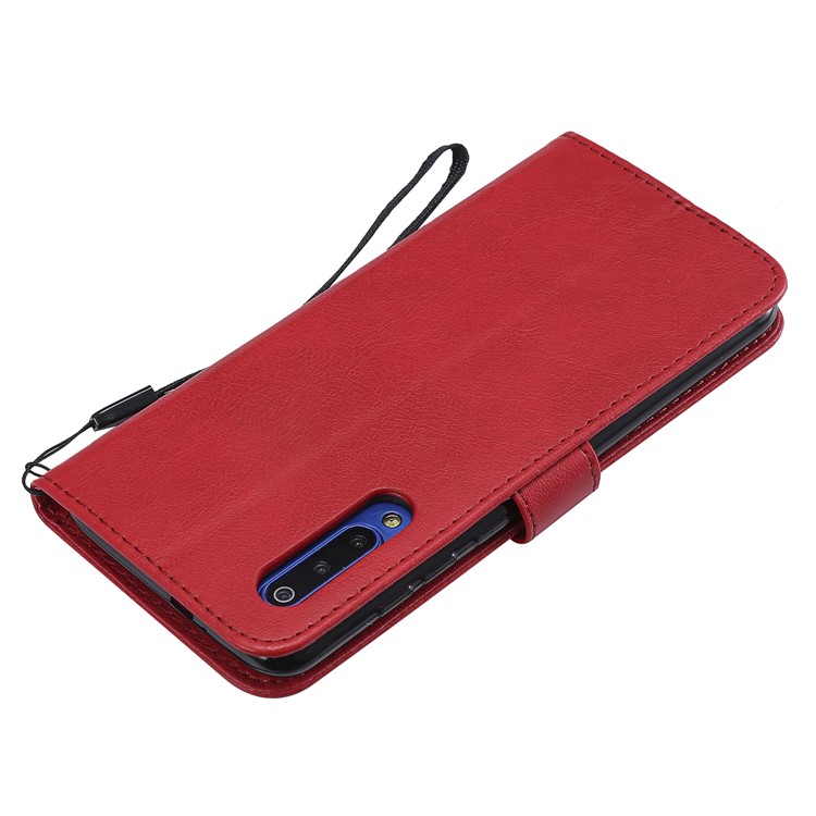 Wallet Leather Phone Case for Xiaomi Mi 9 - Red-6