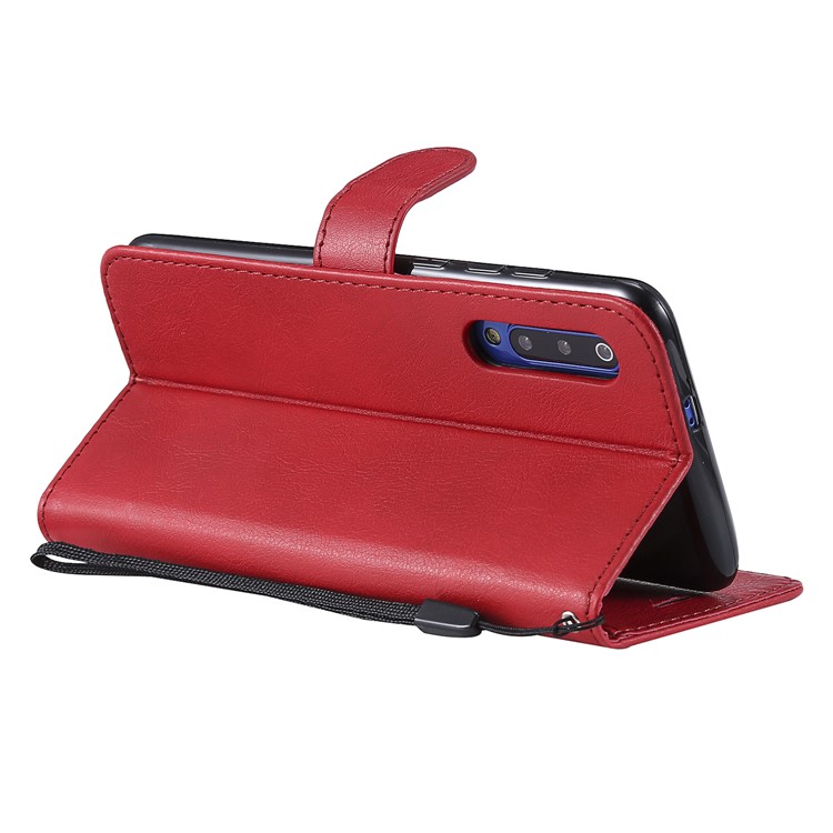 Wallet Leather Phone Case for Xiaomi Mi 9 - Red-7