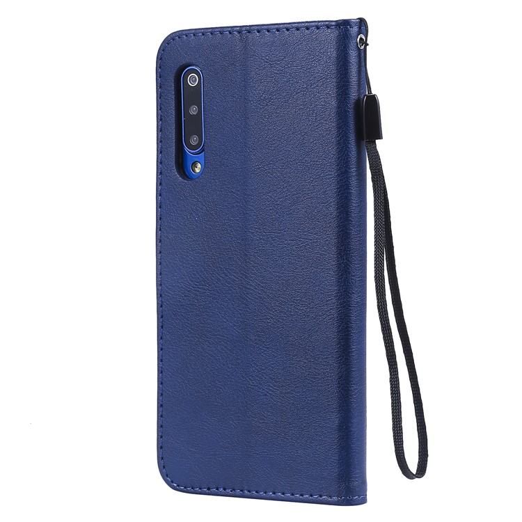 Wallet Leather Phone Case for Xiaomi Mi 9 - Blue-3