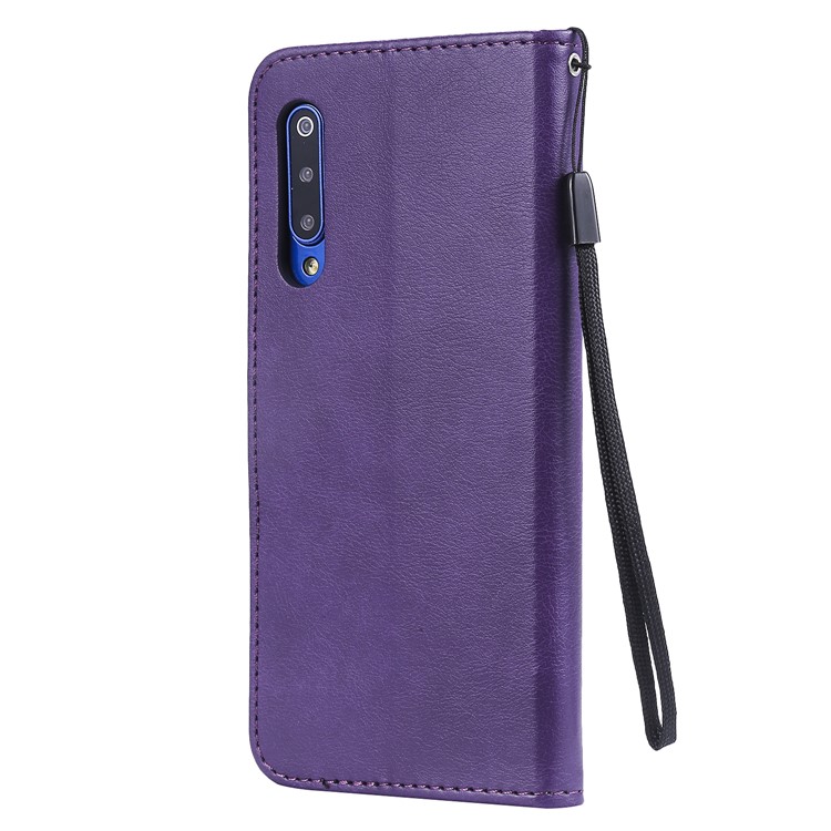 Wallet Leather Phone Case for Xiaomi Mi 9 - Purple-3